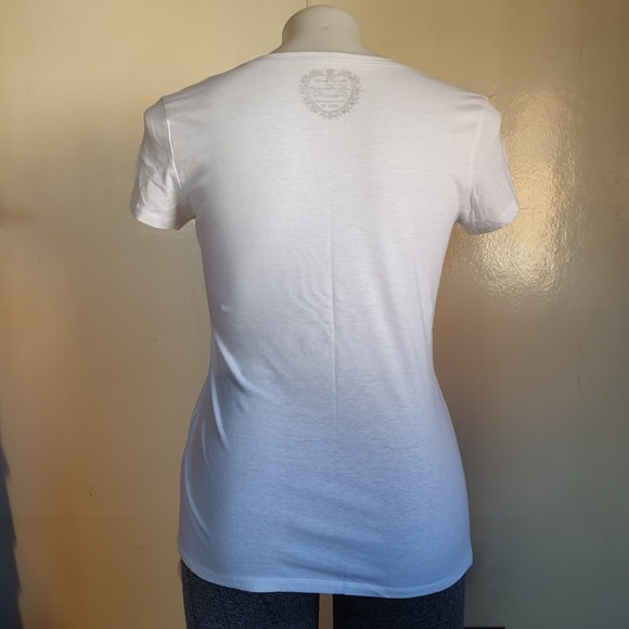 Kmart Girl Express AU-18 White Print ShortSleeve Tee Shirt Top NWOT - Picture 8 of 10